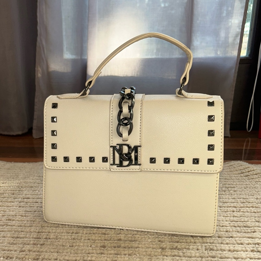 Badgley Mischka Vegan leather studded crossbody bag